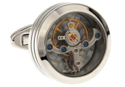 Silver Tourbillon Cufflinks