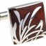 Wood and Stainless Steel Reed Cufflinks