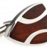 Wood and Stainless Steel Shield Cufflinks