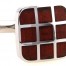 Wood and Stainless Steel Nine Square Cufflinks